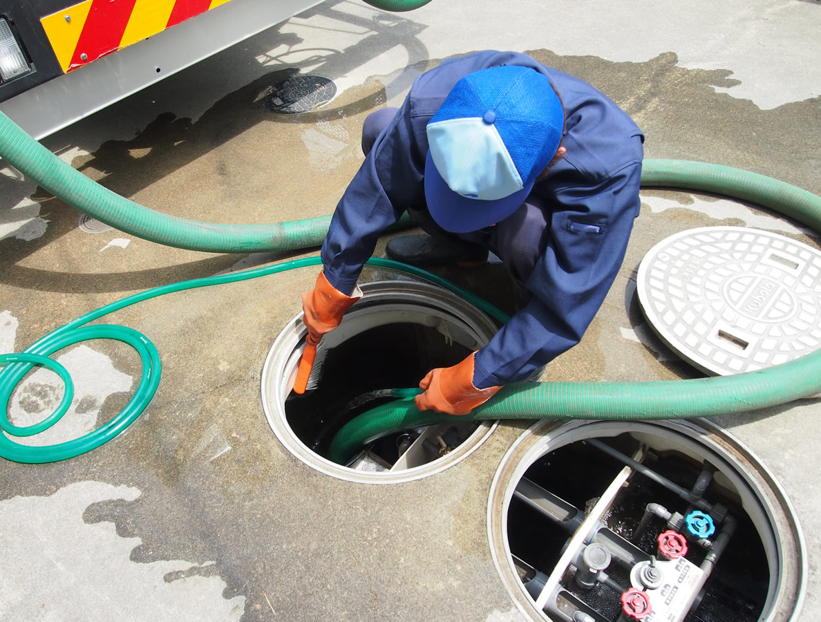 槽内洗浄、確認